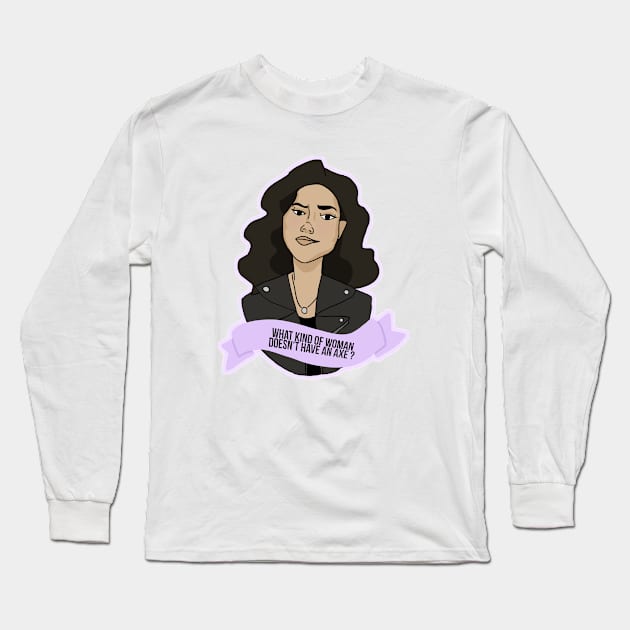 Rosa Diaz Long Sleeve T-Shirt by lupeirwin_